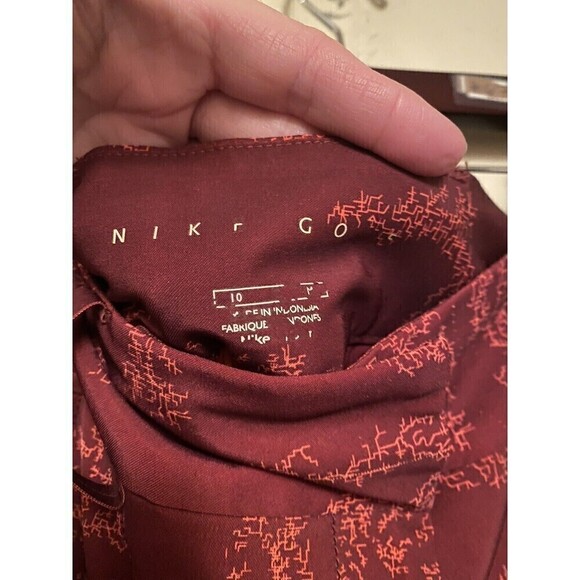 Nike golf Women's shorts medium/10 red butter soft dark pocket - Picture 3 of 3